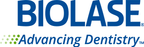 The image shows a logo with the text  BIOBLASE  prominently displayed above the word  DENTISTRY.  It features a stylized letter  B  with a leaf design, suggesting an association with nature or biology.